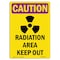 Signmission OSHA RADIATION Sign, Radiation Area Keep Out, 10in X 7in Rigid Plastic, 10" H, 7" W, Portrait OS-CR-P-710-V-10252 - alternate 1